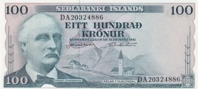 Iceland, 100 Kronur, 1961, UNC, p44a
Estimate: USD 10-20