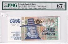 Iceland, 5.000 Kronur, 2001, UNC, p60
PMG 67 EPQ, High condition
Estimate: USD 125-250