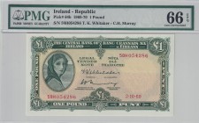 Ireland, 1 Pound, 1969/1970, UNC, p64b
PMG 66 EPQ
Estimate: USD 150-300