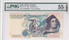 Italy, 500.000 Lire, 1997, AUNC, p118
PMG 55 EPQ
Estimate: USD 200-400