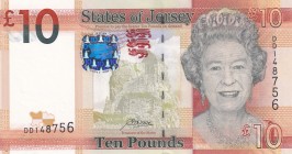 Jersey, 10 Pounds, 2019, UNC, p34b
Queen Elizabeth II. Potrait
Estimate: USD 25-50