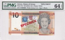 Jersey, 10 Pounds, 2010, UNC, p34s, SPECIMEN
PMG 64 EPQ
Estimate: USD 50-100
