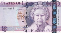 Jersey, 100 Pounds, 2012, VF(+), p37a
Queen Elizabeth II. Potrait
Estimate: USD 200-400