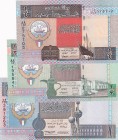 Kuwait, 1/4 - 1/2 - 1 Dinar, 1994, UNC, p23; p24; p25, (Total 3 banknotes)
Estimate: USD 15-30