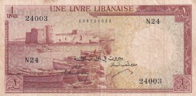 Lebanon, 1 Livre, 1952, VF, p55
Estimate: USD 80-160
