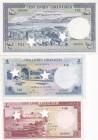 Lebanon, 1-5-100 Livres, 1952, UNC, p55; p56; p60, SPECIMEN
(Total 3 banknotes)
Estimate: USD 100-200