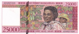 Madagascar, 25.000 Francs, 1998, UNC, p82
Estimate: USD 20-40
