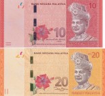 Malaysia, 10-20 Ringgit, 2012, UNC, p53, p54, (Total 2 banknotes)
Estimate: USD 25-50