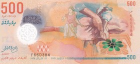 Maldives, 500 Rufiyaa, 2015, UNC, p30
Polymer plastics banknote
Estimate: USD 75-150