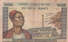 Mali, 10.000 Francs, 1970/1984, POOR, p15e
Estimate: USD 75-150