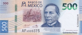 Mexico, 500 Pesos, 2017, UNC, pNew
Estimate: USD 50-100