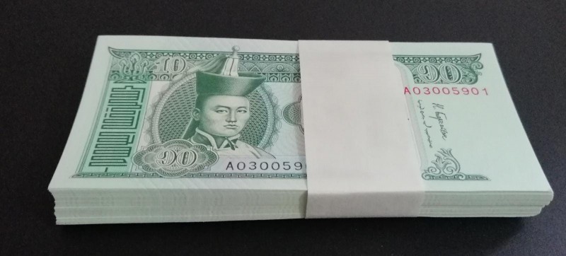 Mongolia, 10 Tugrik, 2018, UNC, p62, BUNDLE
(Total 100 consecutive banknotes)
...