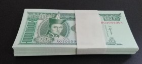 Mongolia, 10 Tugrik, 2018, UNC, p62, BUNDLE
(Total 100 consecutive banknotes)
Estimate: USD 20-40