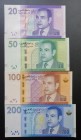 Morocco, 20-50-100-200 Dirhams, 2012, UNC, p74; p75; p76; p77, (Total 4 banknotes)
Estimate: USD 75-150