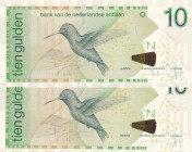 Netherlands Antilles, 10 Gulden, 2016, UNC, p28h, (Total 2 banknotes)
Estimate: USD 20-40