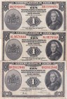 Netherlands Indies, 1 Gulden, 1943, p111, (Total 3 banknotes)
AUNC, XF, XF(+)
Estimate: USD 30-60