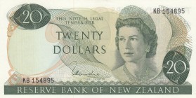 New Zealand, 20 Dollars, 1977/1981, XF, p167d
Queen Elizabeth II. Potrait
Estimate: USD 100-200