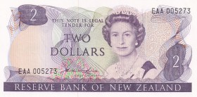 New Zealand, 2 Dollars, 1981/1985, UNC, p170a
Queen Elizabeth II. Potrait
Estimate: USD 15-30