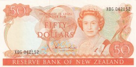 New Zealand, 50 Dollars, 1981/1985, UNC(-), p174a
Queen Elizabeth II. Potrait
Estimate: USD 300-600