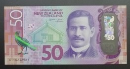 New Zealand, 50 Dollars, 2016, AUNC, p194
Polymer plastics banknote
Estimate: USD 25-50
