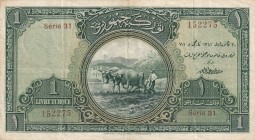 Turkey, 1 Livre, 1927, VF, p119, 1.Emission
Signature: Mustafa Abdulhalik Renda (Minister of Finance)
Estimate: USD 200-400