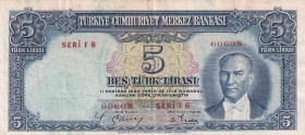 Turkey, 5 Lira, 1937, XF, p127, 2.Emission
Natural
Estimate: USD 250-500