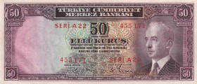 Turkey, 50 Kurush, AUNC(-), p133, 2.Emission
Natural
Estimate: USD 25-50