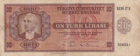 Turkey, 10 Lira, 1942, FINE, p141, 3.Emission
Portrait of Ismet Inonu with Bow Tie
Estimate: USD 30-60