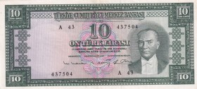 Turkey, 10 Lira, 1963, AUNC, p161, 5.Emission
Natural
Estimate: USD 50-100