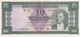 Turkey, 10 Lira, 1963, VF(+), p161, 5.Emission
Natural
Estimate: USD 30-60