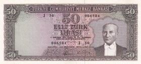 Turkey, 50 Lira, 1964, UNC, p175, 5.Emission
Estimate: USD 250-500