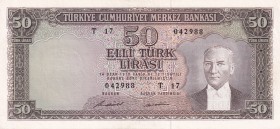 Turkey, 50 Lira, 1971, XF(+), p187A, 5.Emission
Pressed
Estimate: USD 20-40
