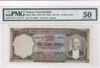 Turkey, 100 Lira, 1956, AUNC, p168, 5.Emission
PMG 50
Estimate: USD 1.000-2.000