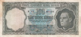 Turkey, 100 Lira, 1964, XF, p177, 5.Emission
Natural
Estimate: USD 50-100