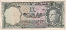 Turkey, 100 Lira, 1969, VF, p182, 5.Emission
Estimate: USD 30-60