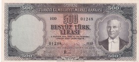 Turkey, 500 Lira, 1959, XF, p171, 5.Emission
Pressed
Estimate: USD 500-1000