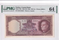 Turkey, 500 Lira, 1962, UNC, p178a, 5.Emission
PMG 64
Estimate: USD 1.500-3.000