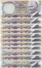 Turkey, 5 Lira, 1968/1976, UNC, p179, p185, 6.Emission
(Total 11 banknotes)
Estimate: USD 20-40