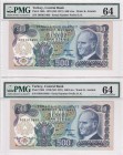 Turkey, 500 Lira, 1971, UNC, p190b, (Total 2 consecutive banknotes)
6.Emission
Estimate: USD 5.000-10.000