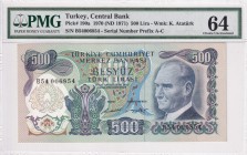 Turkey, 500 Lira, 1971, UNC, p190a, 6.Emission
PMG 64
Estimate: USD 1.250-2.500