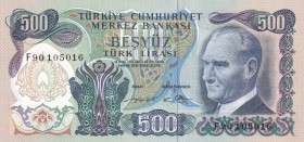 Turkey, 500 Lira, 1974, UNC, p190c, 6.Emission
Last Prefix
Estimate: USD 400-800