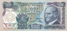 Turkey, 500 Lira, 1974, XF(+), p190d, 6.Emission
J90 Prefix, rare
Estimate: USD 400-800