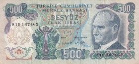Turkey, 500 Lira, 1974, VF, p190b, 6.Emission
K Prefix
Estimate: USD 50-100
