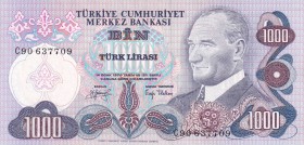 Turkey, 1.000 Lira, 1979, UNC, p191, 6.Emission
Last Prefix
Estimate: USD 1.000-2.000