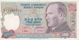 Turkey, 5.000 Lira, 1981, XF(+), p196A, 7.Emission
No watermark
Estimate: USD 500-1.000