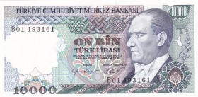 Turkey, 10.000 Lira, 1984, UNC, p199b, 7.Emission
"B01" prefix
Estimate: USD 300-600