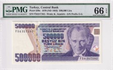 Turkey, 500.000 Lira, 1994, UNC, p208c, 7.Emission
PMG 66 EPQ
Estimate: USD 25-50