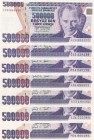 Turkey, 500.000 Lira, 1993/1997, UNC, p208a, p208c, p212, (Total 7 banknotes)
7.Emission
Estimate: USD 25-50