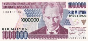 Turkey, 1.000.000 Lira, 1996, UNC, p209c, 7.Emission
The only leg of the watermark team
Estimate: USD 25-50