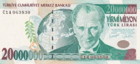 Turkey, 20.000.000 Lira, 2001, UNC, p215, 7.Emission
Estimate: USD 50-100